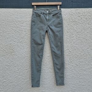 American Eagle Hi-Rise Jegging green size 4 28 inch inseam